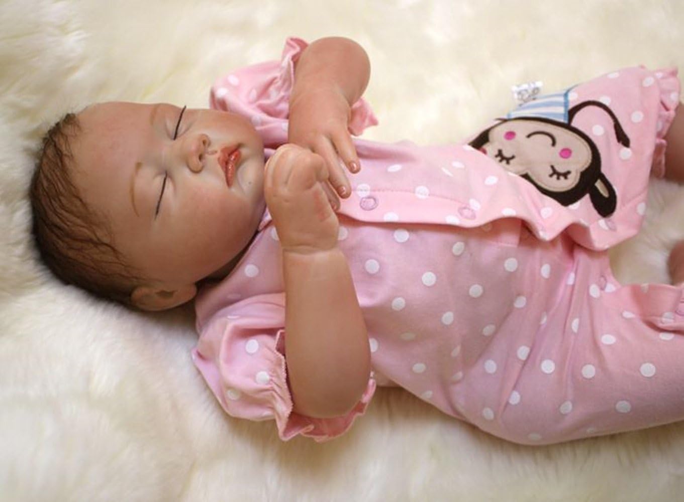 ZELY 49 cm 19 inch Reborn Baby Doll Silicone Vinyl Newborn dolls Sleep Girls simulation child toys Magnetic dummy