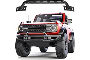 LEPZ Bull Bar with Light Bracket Compatible for Ford Bronco Accessory 2021 2022 2023 2/4-Door,Front Bumper Bar Off Road Grille Brush Guard for Bronco Accessories(Not for Bronco Sport)