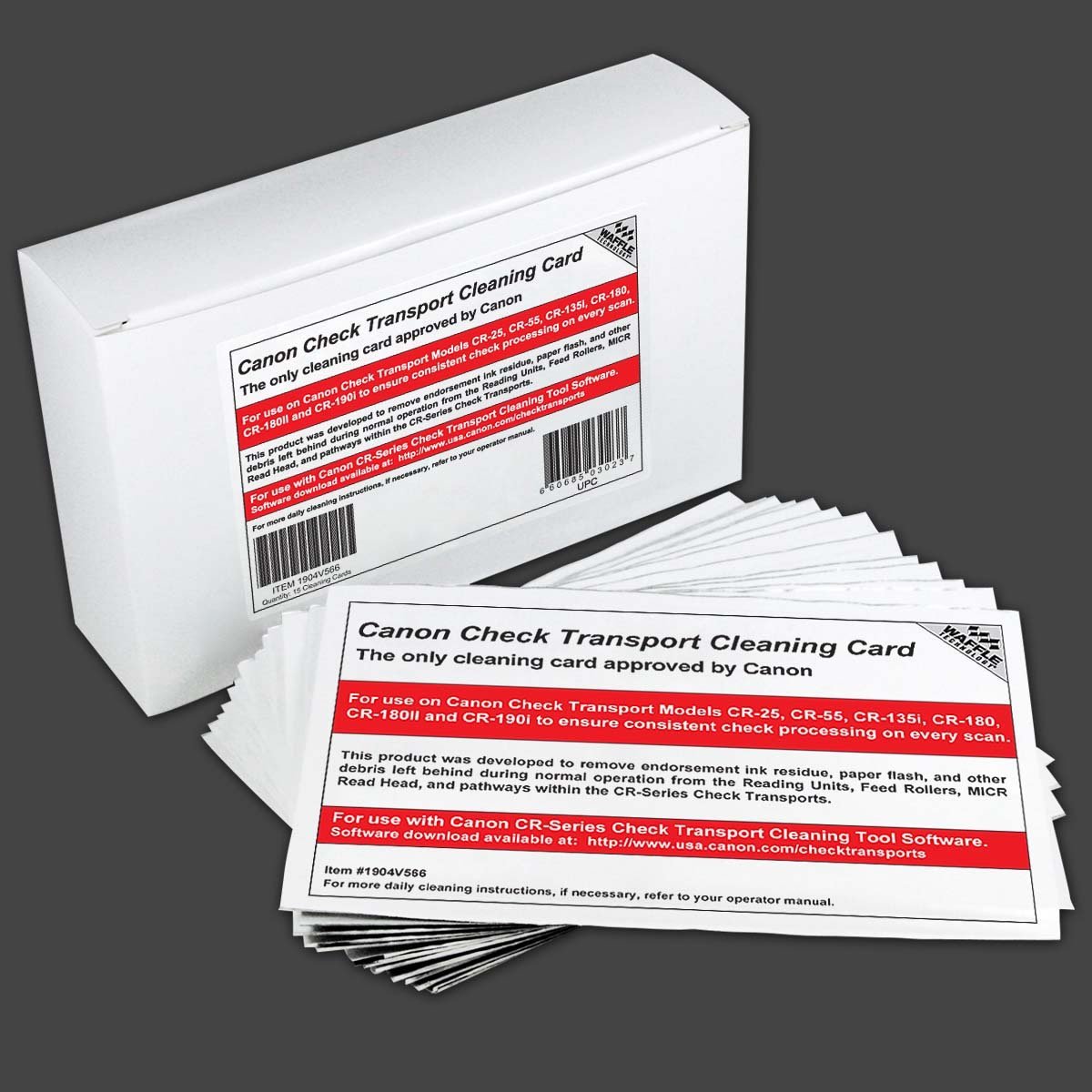 Amazon.com: Cleaning Cards for Canon CR-Series Check Scanners (Box of 15):  Electronics