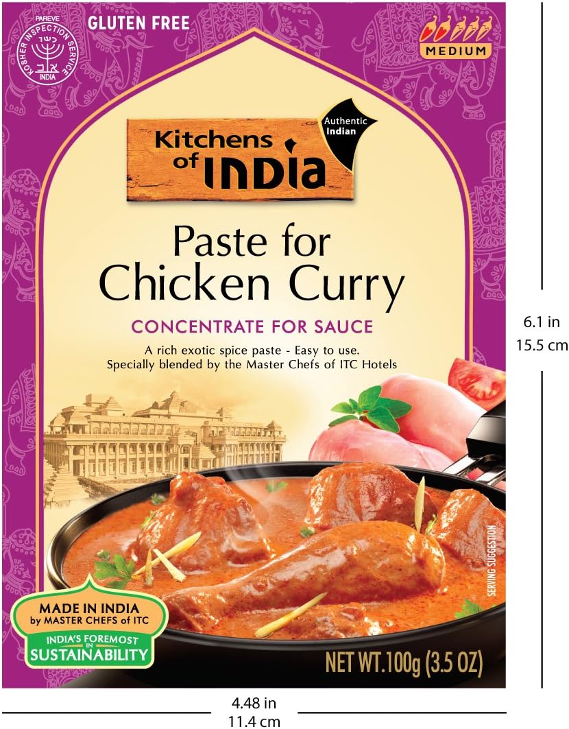 Kitchens Of India Butter Chicken Paste 100gm Pack Of 6 Amazon
