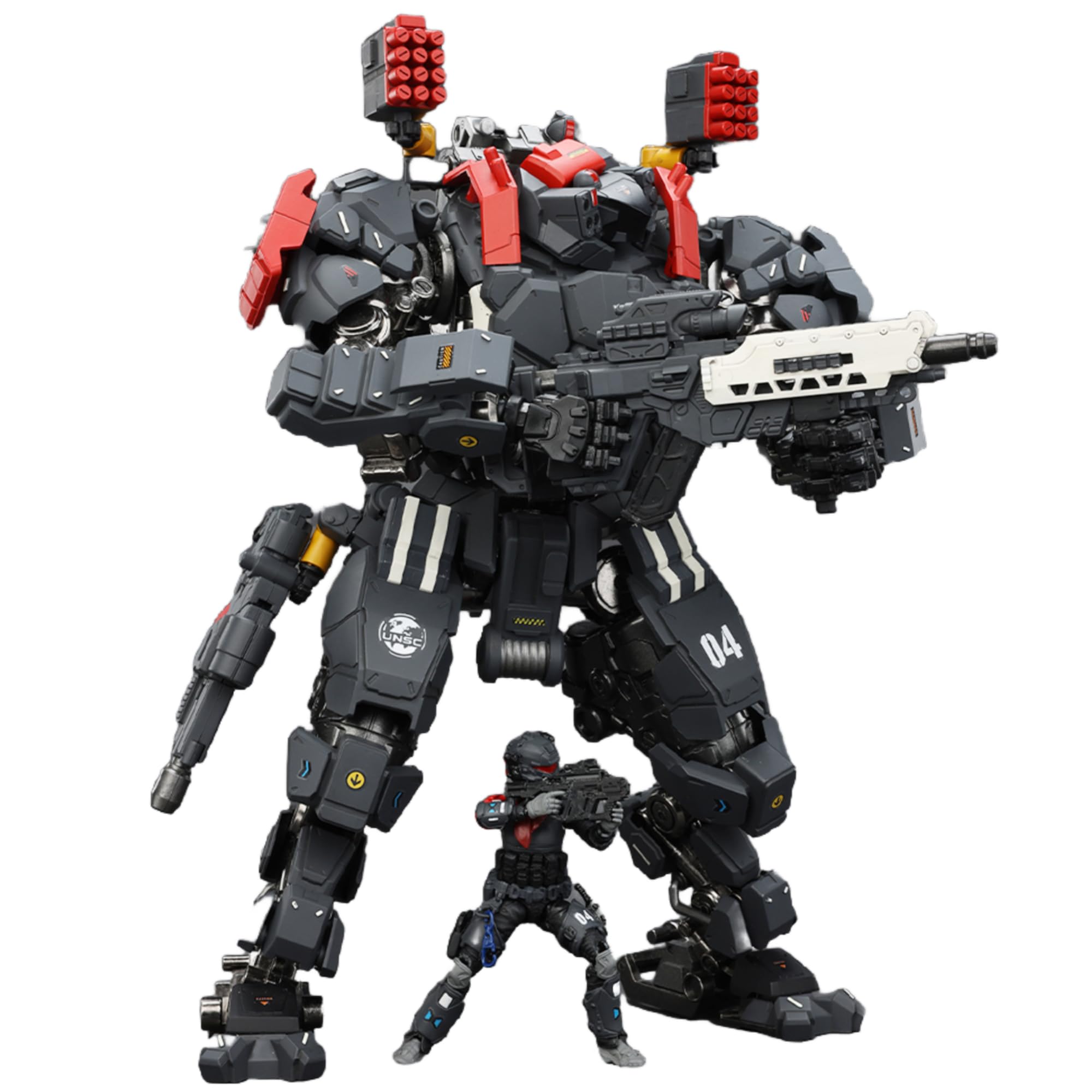 Toyverse JOYTOY 1/18 Battle for The Stars Action Figure, Tyrant-04 City Combat Type, Movable Joints Character Model, Age 15+