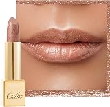OULAC Metallic Shine Glitter Lipstick Sahara Gold 4.3g Vegan Hydrating Long