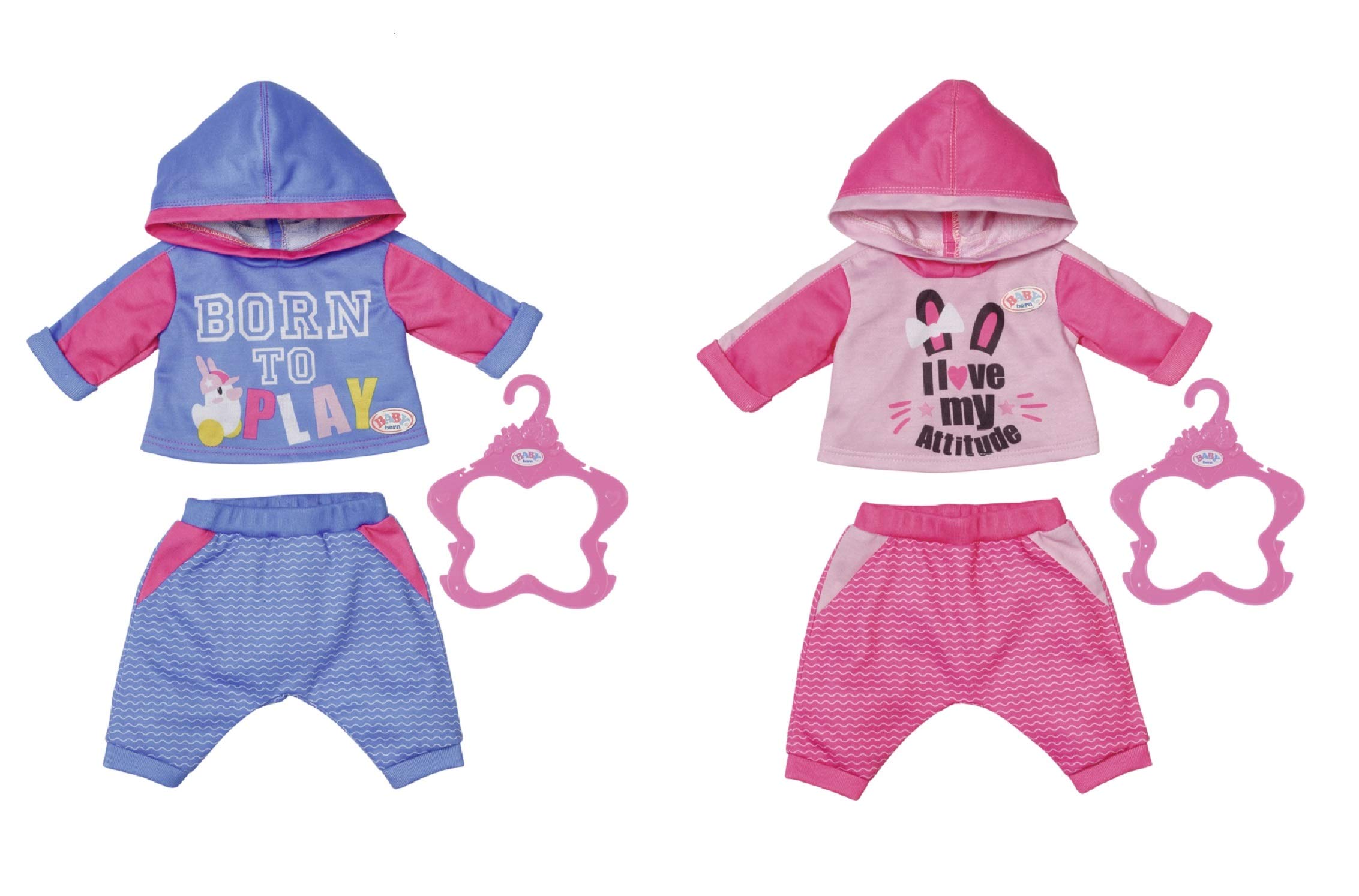 BABY born Jogging Suit 43cm - For Toddlers 3 Years & Up, Pack of 1, (Assorted Color)