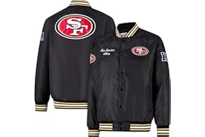 Ultra Game Mens NFL Official Supreme Satin Jacket