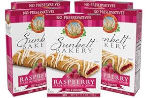 Sunbelt Bakery's Raspberry Fruit & Grain Bars, 5 Boxes, No Preservatives (40 Bars)