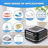 TMEOIIPY Ultrasonic Retainer Cleaner 42kHz 180ml Portable Jewellery & Denture view 5