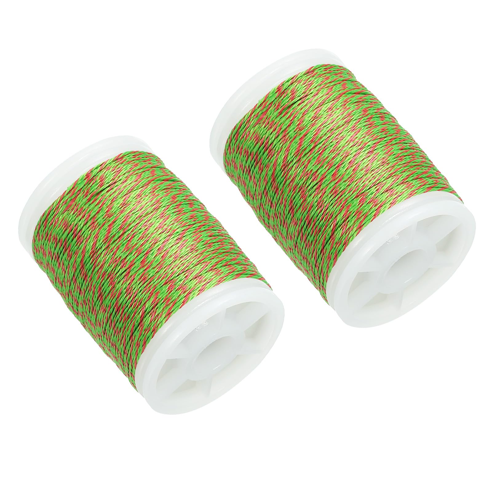 PATIKIL Archery Bow String Serving Thread 120 Yard/110M, 2 Pack 0.015" Dia Bowstring Thread for Tying Peep Sight Nock Compound Recurve Bow, Green Red