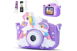 Vasttron Kids Camera for Girls Boys 3-12 Years Old Selfie Children Camera Infant Toys 1080P HD Digital Video Camera for Toddler Christmas Birthday Gifts with 32GB SD Card