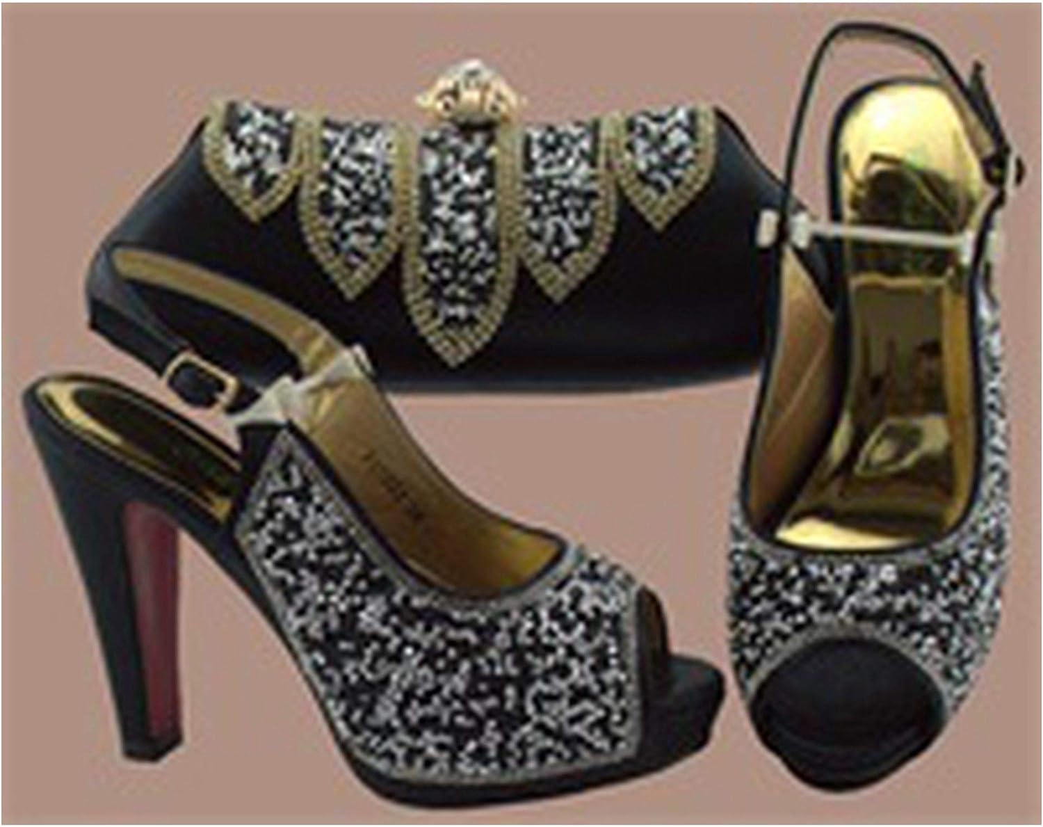 black shoes and bag for wedding