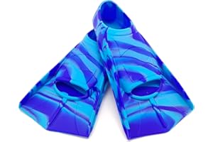 Fadgesy Swimming Training Fins,Comfortable Silicone Flippers for Swimming and Diving,Size Suitable Kids Girls Boys Adult