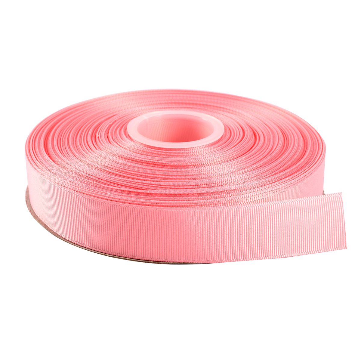ITIsparkle 25mm Grosgrain Ribbon 45 Meters-Roll Set for Gift Wrapping Scrap Books Party Favor Hair Braids Hair Bow Baby Shower Decoration Floral Arrangement Craft Supplies, Pink Ribbon