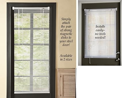 Amazon Com Magnetic Window Blinds White 25 X 68 Home Kitchen