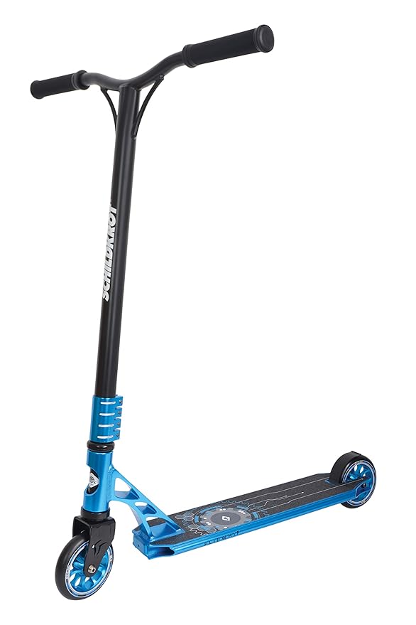 Schildkröt Stunt Scooter Flipwhip, Design: Electric Blue, Premium-Stunt Scooter mit HIC-Compression und Alu-Felge, 110 mm PU 