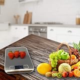 MSC Digital Kitchen Scales 5kg LCD Tare Stainless Steel Precision Weighing view 3