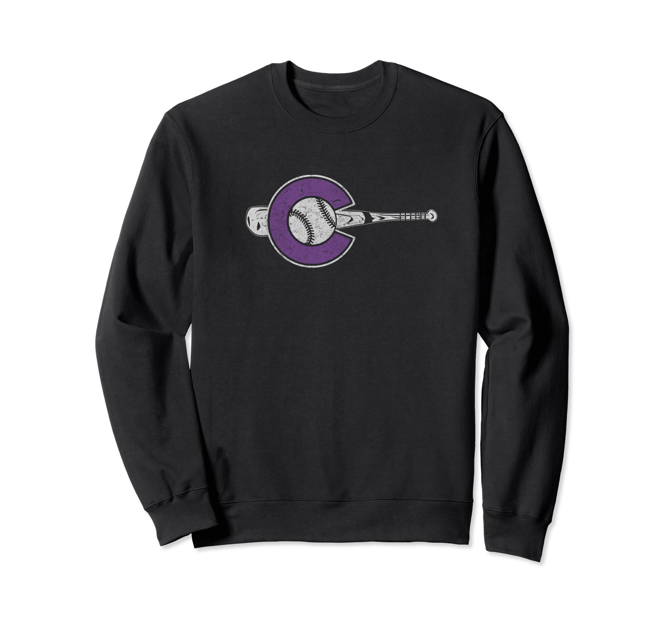 Photo 1 of Colorado Baseball Colorado State Flag and Baseball Design Sweatshirt