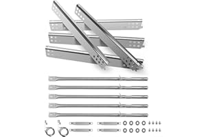 BBQ-YUMMY Replacement Parts for Charbroil Performance 5 Burner 463347519 463347518, 463275717,463347518, 463243518, 463275517 Grills, G470-0004-W1A Heat Tent ,G470-5200-W1 Burner Crossover Tube 2 Igniter