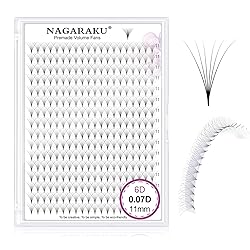 NAGARAKU Premade Fans Eyelash Extensions 320 Fans