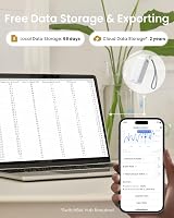 SwitchBot WiFi Thermometer Hygrometer 3 Pack with Hub Mini IP65 Indoor Outdoor view 5
