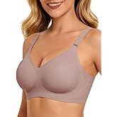 HORISUN Comfortable Seamless Full Coverage Bra for Women Wireless Bras with Soft Support Regular and Plus Size