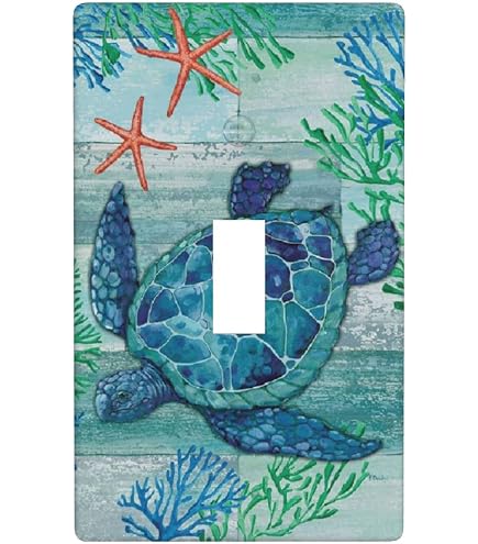 Tortugas Marinas Pared Zacate Océano Medusas, Peces De Algas Marinas 