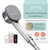Canopy Handheld Filtered Shower Head & Scalp Massager, Black