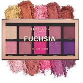 Profusion Cosmetics 10 Shade Eyeshadow Palette - High Pigmented Multi-Finish Colors, Vegan &amp; Cruelty-Free, Create Stunning Looks On-the-Go - Travel-Friendly &amp; Versatile Makeup, Fuchsia