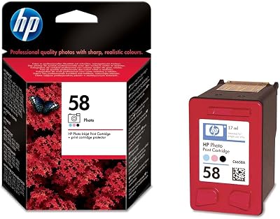 HP 58 C6658AE Photo Inkjet Print Cartridge Black Light Cyan Magenta 125 Pages