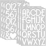 12 Sheets Letter Stickers 360 Alphabet Stickers