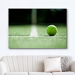 wall26 Canvas Print Wall Art Tennis Ball on Grass