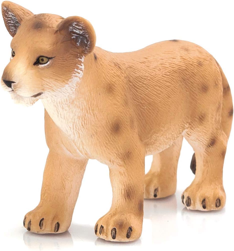 MOJO Lion Cub Standing Wildlife Animal Model Toy Figure, Mixed
