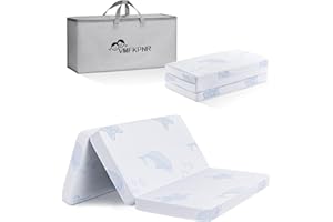 VMFKPNR Portable Trifold Pack and Play Mattress 38" x 26"x 1.5'', Pack N Play Mattresses for Playpen Playard Mini Crib Mattre