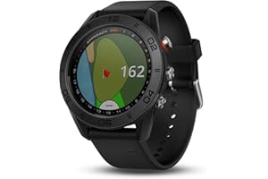 Garmin Approach S60, Premium GPS Golf Watch with Touchscreen Display and Full Color CourseView Mapping, Black w/ Silicone Ban