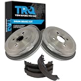 TRQ Rear Brake Shoe &amp; Drum Kit | For 07-18 Toyota Yaris Driver &amp; Passenger Side
