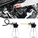 QWORK 2 Pack 250ml Transparent Oil Can with Rigid & Flexible Spouts view 5