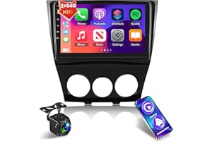 NHOPEEW [2+64G] for Mazda RX8 RX-8 RX 8 2003-2011 HiFi Audio - 9 inch HD Touchscreen Android 13 Car Stereo - Wireless Carplay and Android Auto, WiFi, GPS, Mirror Link, SWC + Canbus + AHD Backup Camera