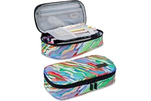 Gloppie Pencil Case Aesthetic Pencil Pouch Pencil Box Pen Bag for Girls Boys,Back to School Supplies, Rainbow