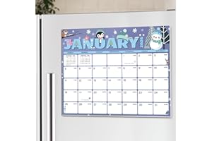 XISIDO 2026-2027 Magnetic Calendar for Refrigerator, 18 Monthly Fridge Calendar Magnet January 2026 to June 2027, 11" X 8.5" (Seasonal Designs)