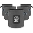 AC Infinity 3 Gallon Heavy Duty Grow Bags, 5-Pack, 500G Nonwoven Multi Purpose Rings Low Stress Plant Training Frui