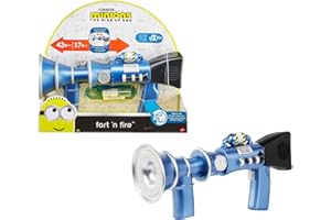 Mattel Minions Fart 'N Fire Toy Blaster Role-Play Accessory with 20+ Sounds & Water Mist, Trigger or Custom Modes of Play