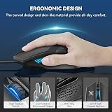 TECKNET Wired Gaming Mouse 8000 DPI 6 Programmable Buttons RGB Backlit view 5