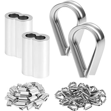 4 X 6mm Marine Grade 316 Stainless Steel Wire Rope Thimbles For Cable/Rigging