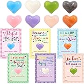 Ceiba Tree 24 Pack Christian Valentine's Day Cards Valentines Day Gifts for Kids with Heart Shape Crystals Religious Valentine Bible Verse Greeting Cards for Boys Girls Toddlers Goodie Bag Filler Classroom Exchange Party Favors