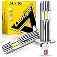 AUXITO 2025 Upgraded H1 LED Light Bulb, 1:1 Mini Size 6500K White, No Adapter Required Easy install, H1ll Fanless LED Kit Fog lights, Canbus Ready, Pack of 2
