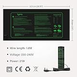 LERWAY Seedling Heating Mat 21W Waterproof 25.4x50.8cm for Germination view 4