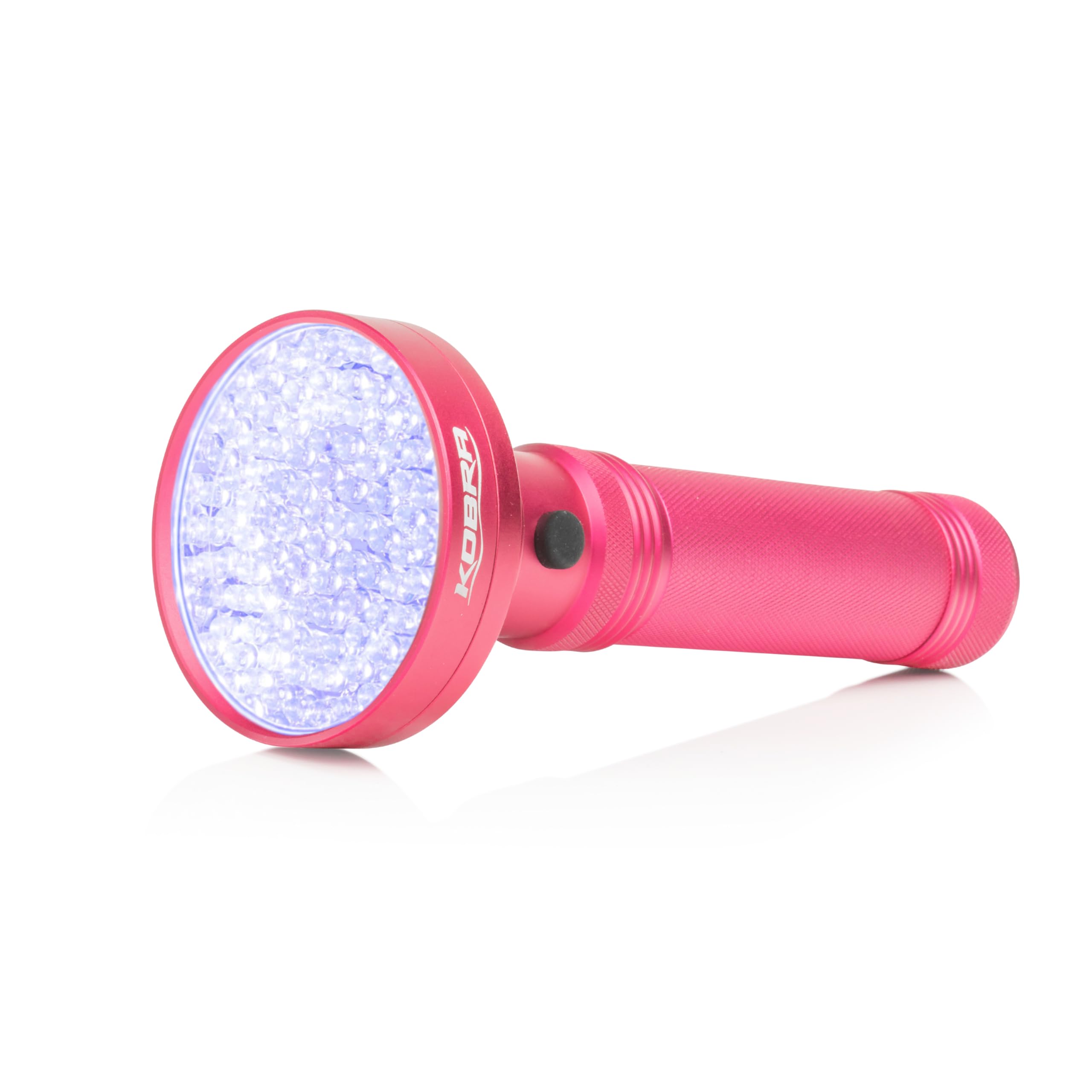 Kobra UV Black Light Flashlight 395nm - 100 LED Portable UV Light & Black Light for Pet Urine Detection - Home or Hotel Bed Bugs, Leaks & Counterfeit Money Inspection - 18W, (Pink) Image Kobra UV Black Light Flashlight 395nm - 100 LED Portable UV Light & Black Light for Pet Urine Detection - Home or Hotel Bed Bugs, Leaks & Counterfeit Money Inspection - 18W, (Pink) Image