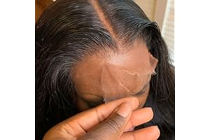 BEEOS True 180% Density 5x5 SKINLIKE Real HD Lace Closure Wig, Pre-plucked Bleached All Knots Body Wave 0.10mm Ultra-thin Invisible Lace Wig Brazilian Human Hair 22 Inch