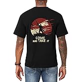 KESIHAN Mens Graphic Tees USA American Flag Skull Patriotic Shirt Vintage Graphic Casual Tee Top for Men