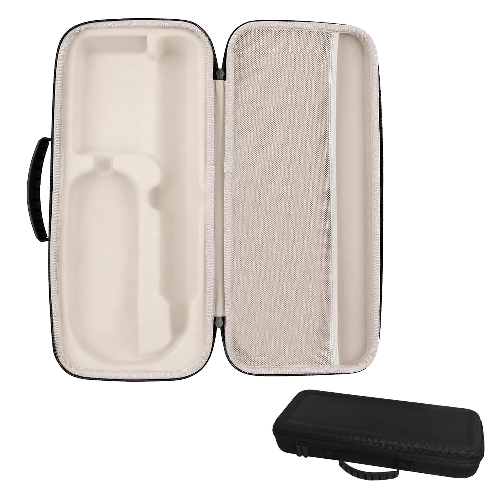 LIROPAU Carry Case Compatible with Dyson Airstrait HT01 Hair Straightener, Shockproof Waterproof Travel Bag with Mesh Pocket for Straightener Accessories