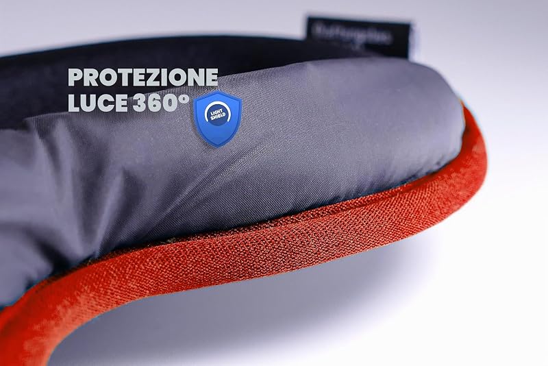 ® Maschera per il sonno 3D/Occhiali per il sonno oscuranti/Maschera per gli occhi super confortevole/Patch (Moon Grey)