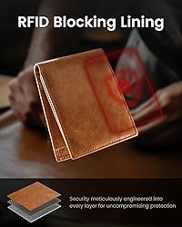 Genuine Leather Wallet for Men - Top Grain & RFID